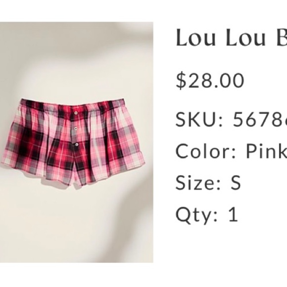Free people Lou Lou boxer shorts